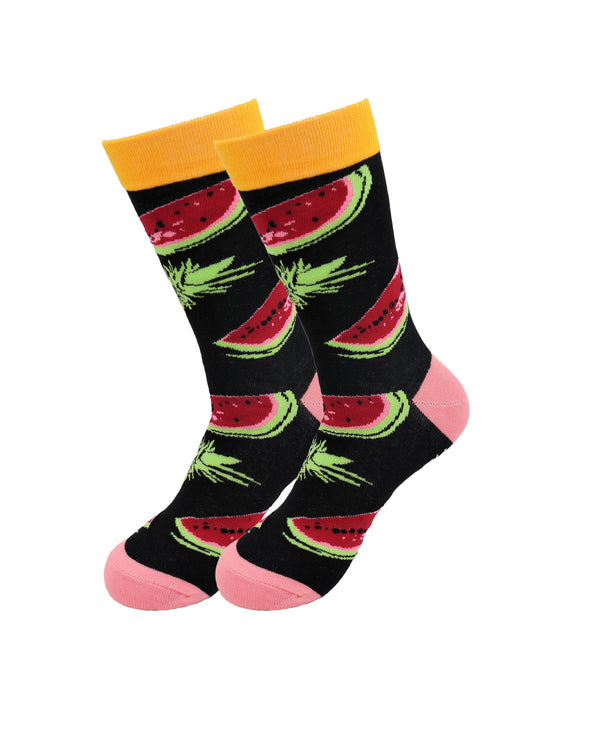 Sick Socks – Watermelon – Favorite Foods Casual Dress Socks