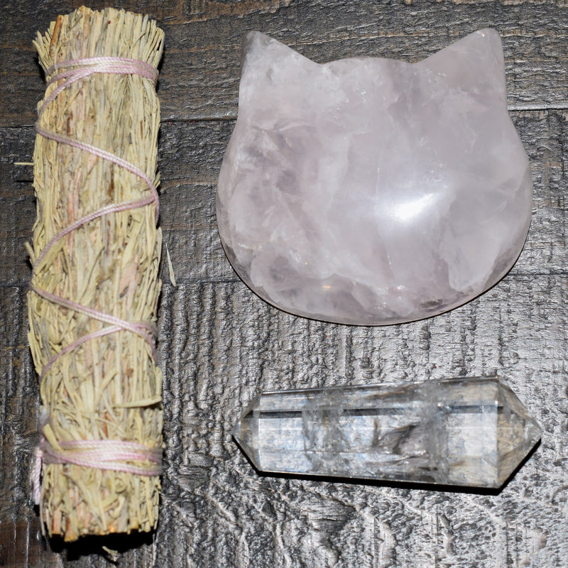 Puffy Crystal Cat Heads