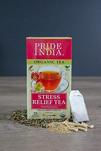 Organic Stress Relief Tea Bags (Caffeine Free) - 6-Pack (150 Tea Bags)