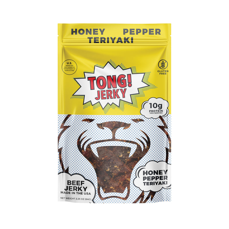 Tong Jerky Honey Pepper Teriyaki