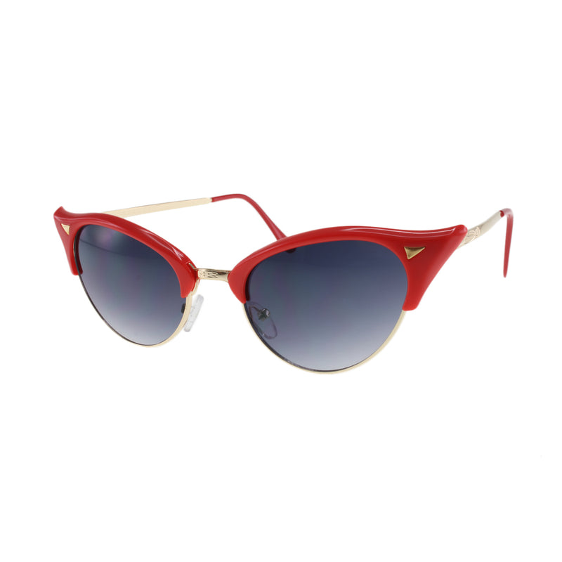 MQ Elsie Sunglasses in Red / Smoke