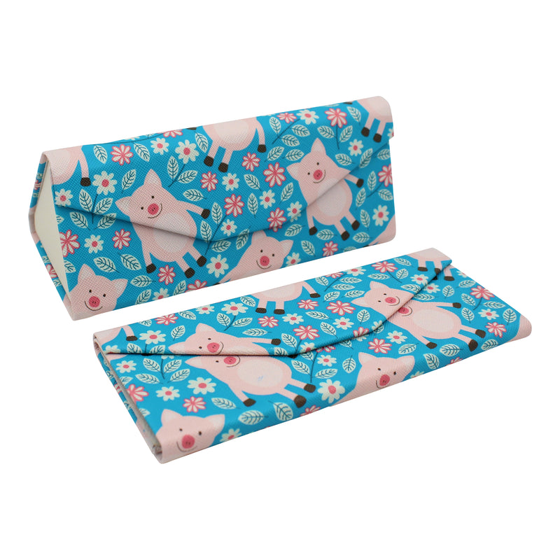 REAL SIC Animal PU Leather Glasses Case - Pigs