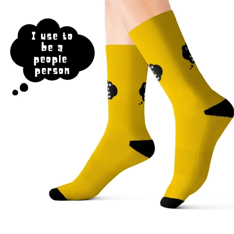 I Use To Be a People Person Funny Novelty Socks