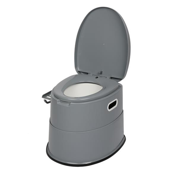 Outdoor Portable Toilet with Non-slip Mat