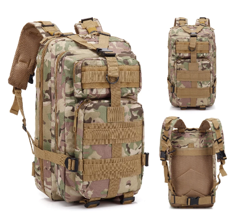 Backpack Outdoor Shoulder Bag 30L Camouflage