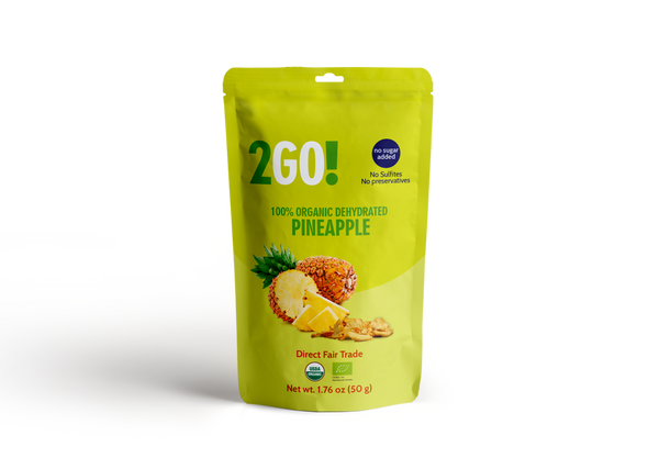 2GO!®  Organic Dried Pineapple