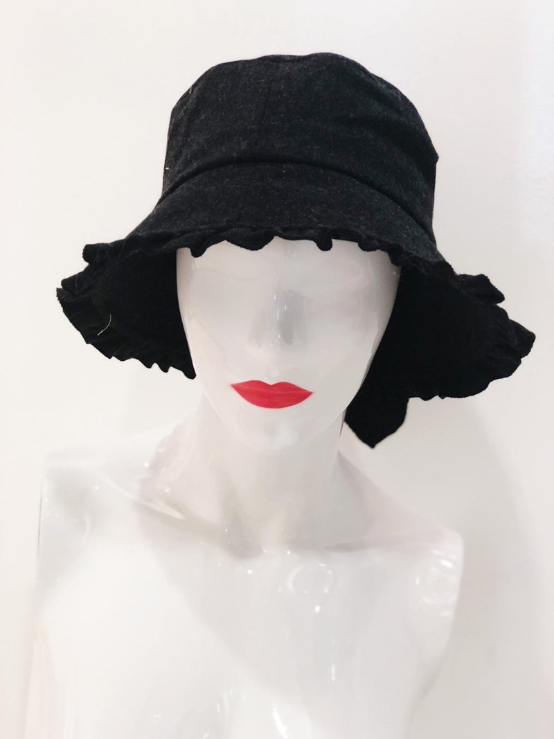 'Macy' Black Bucket Hat