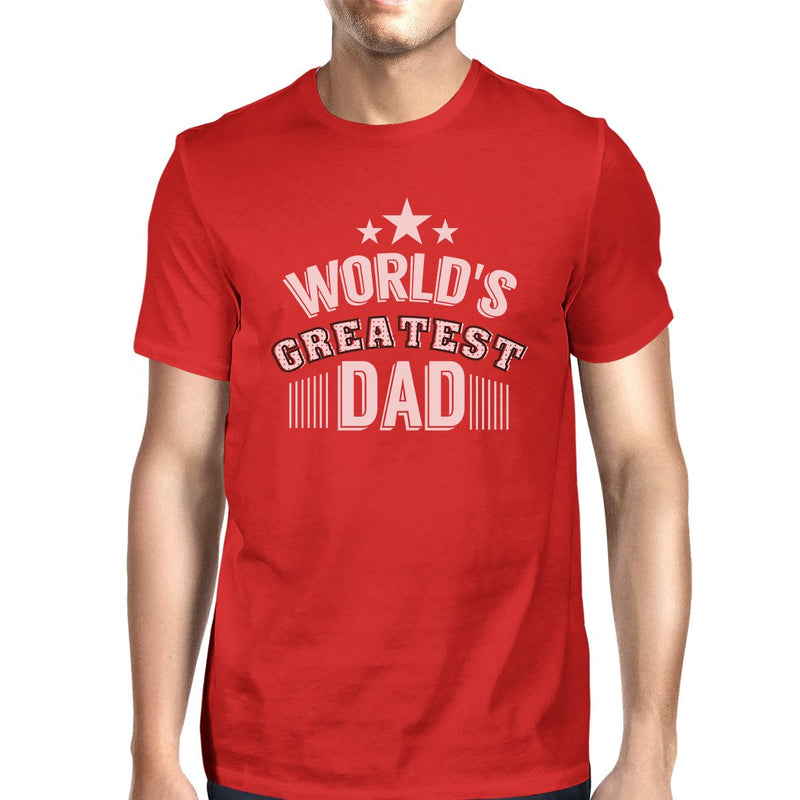 World's Greatest Dad Mens Crew Neck Cotton Shirt