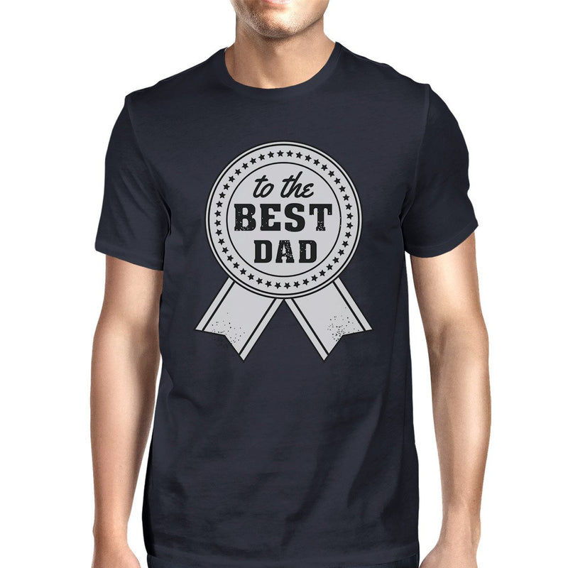 To The Best Dad Mens Navy Vintage Style Shirt