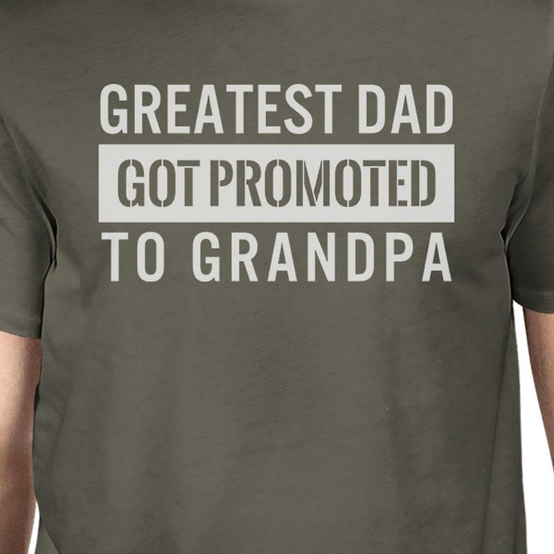 Greatest Dad Got Promoted To Grandpa Men's Dark