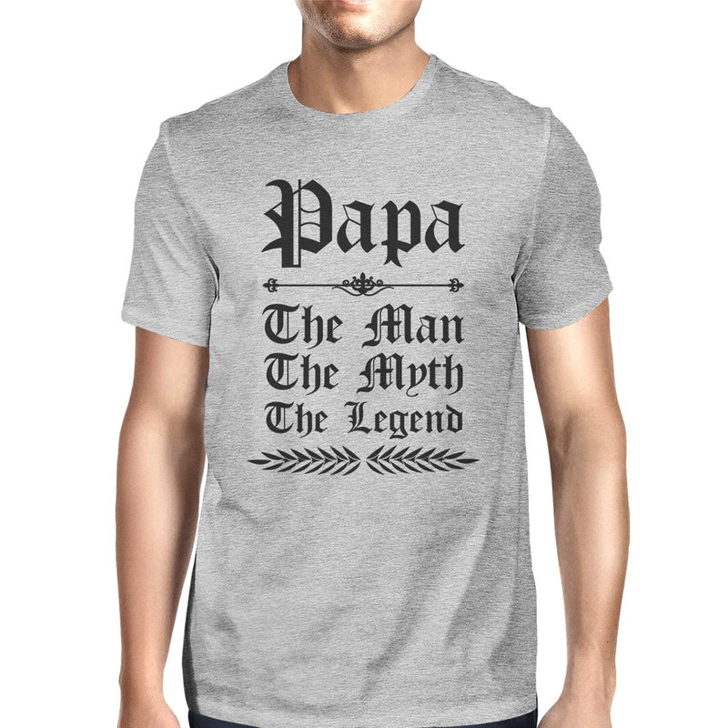 Vintage Gothic Papa Mens Popular Fathers Day Tee