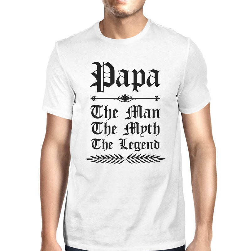 Vintage Gothic Papa Mens Popular Fathers Day Tee