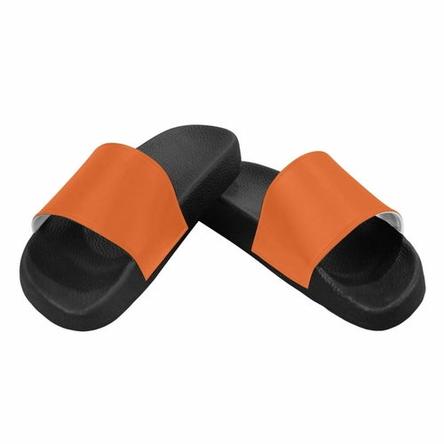 Flip-Flop Sandals, Autumn Orange Womens Slides