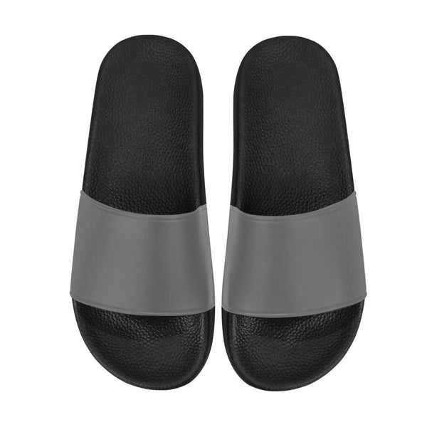 Flip-Flop Sandals, Dark Gray Womens Slides