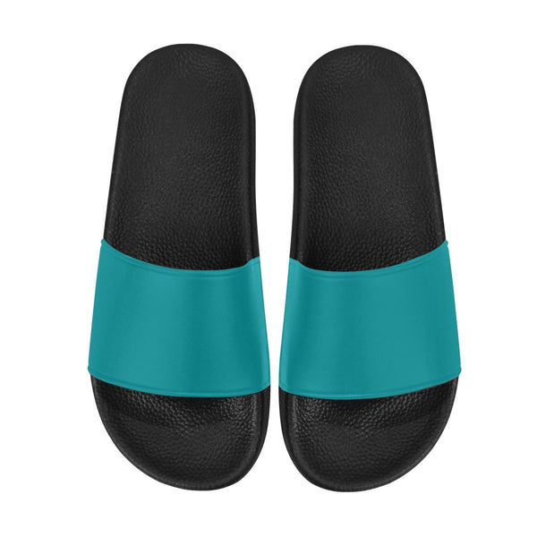 Flip-Flop Sandals, Teal Green Womens Slides
