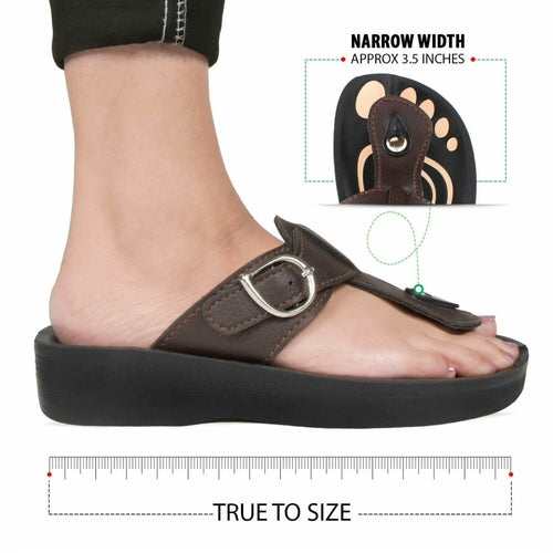 Aerosoft Freedom Arch Support T-Strap Casual Summer Sandals for Women