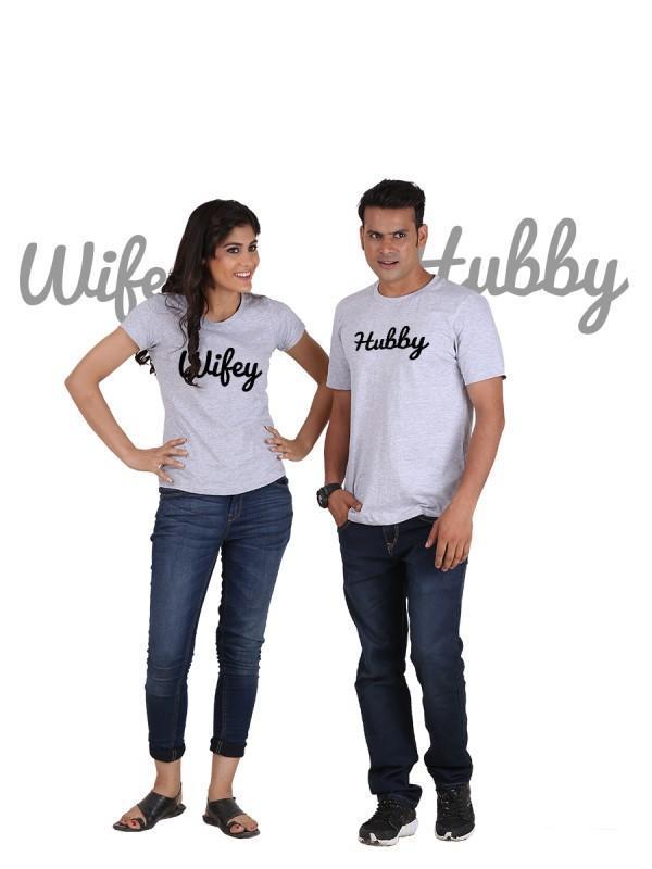 Hubby and Wifey (Classic) Classic Couple T-Shirt