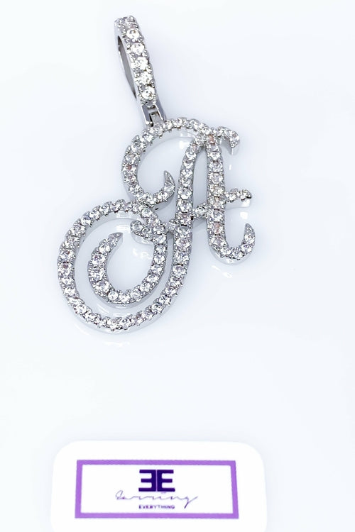 So Icy Letter Calligraphy Pendants