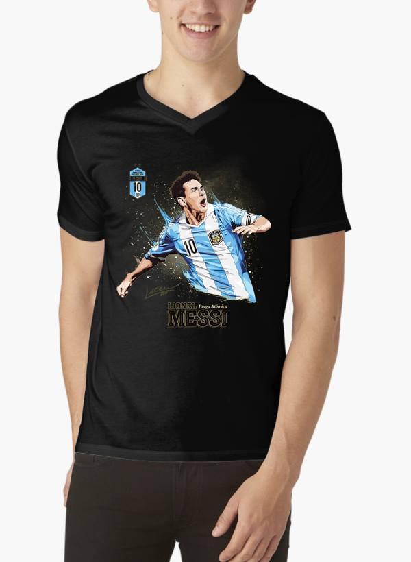 Messi V-Neck T-shirt