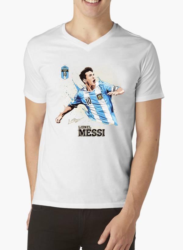 Messi V-Neck T-shirt