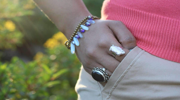 Opalite & Crystal Romance Bracelet