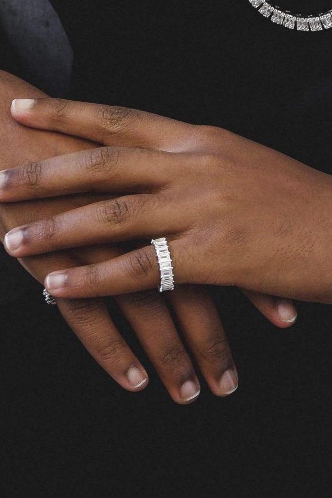 So Icy Diamond Baguette Ring