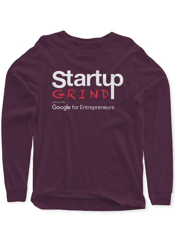 Startup Grind Purple Long Sleeves Round Neck