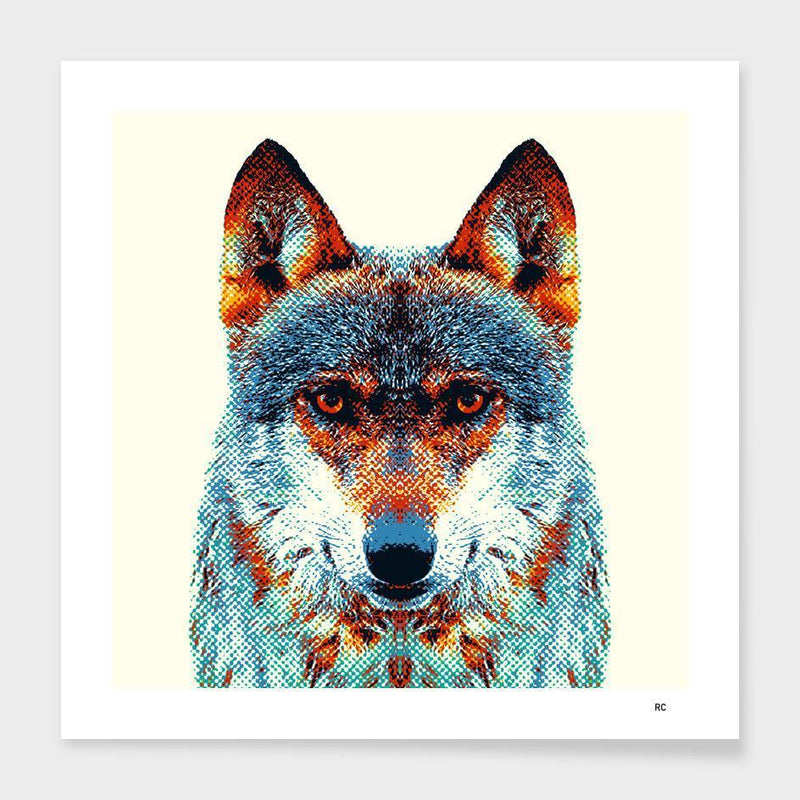 Wolf - Colorful Animals  Cushion/Pillow